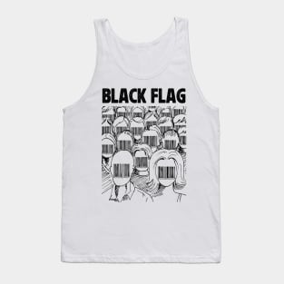 Barcode face Black Flag Tank Top